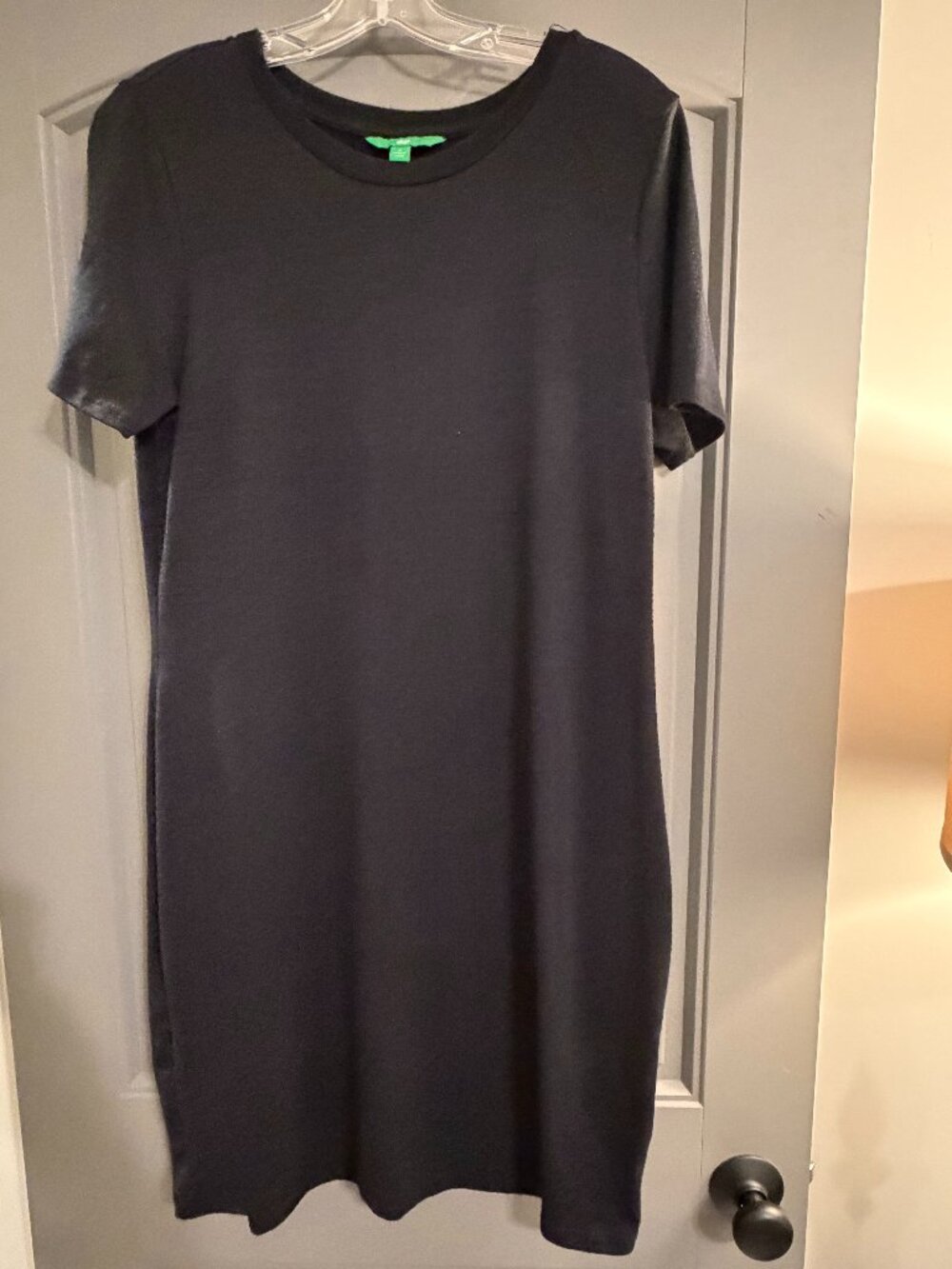 Simple Black Knit Dress